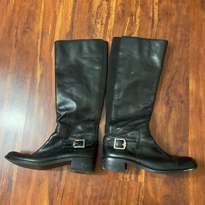 Vince Camuto black knee high boots